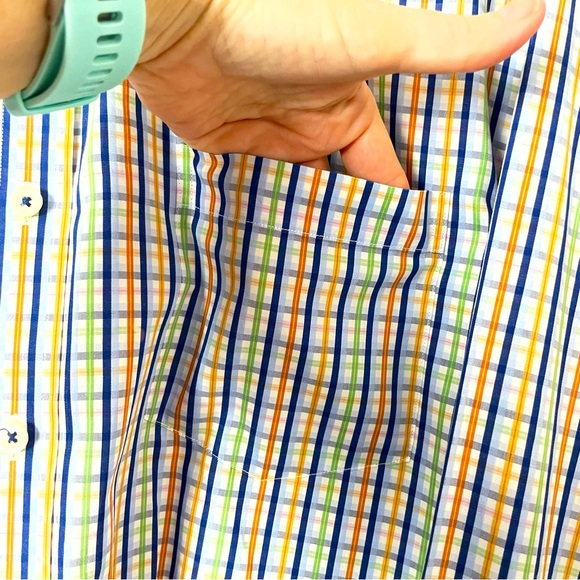 BUGATCHI Dress Shirt Button Down Long Sleeve Plaid XXL - Picture 6 of 14